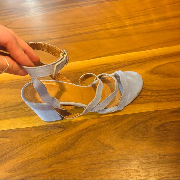 Maguire Light Blue Suede Block Heel Sandals – Made in Italy – Size 37 - Picture 11 of 13